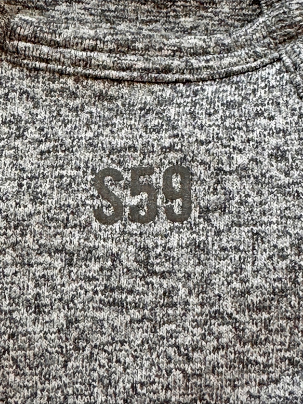 Spilts 59 Bralette Thin Straps Heather Grey Seamless EUC Women Large Pickleball - Picture 4 of 7